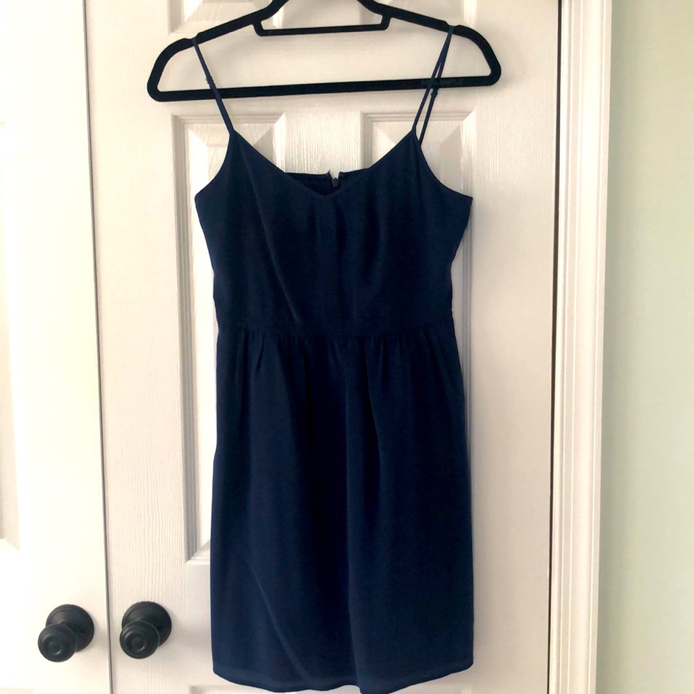 Madewell Navy spaghetti strap Dress